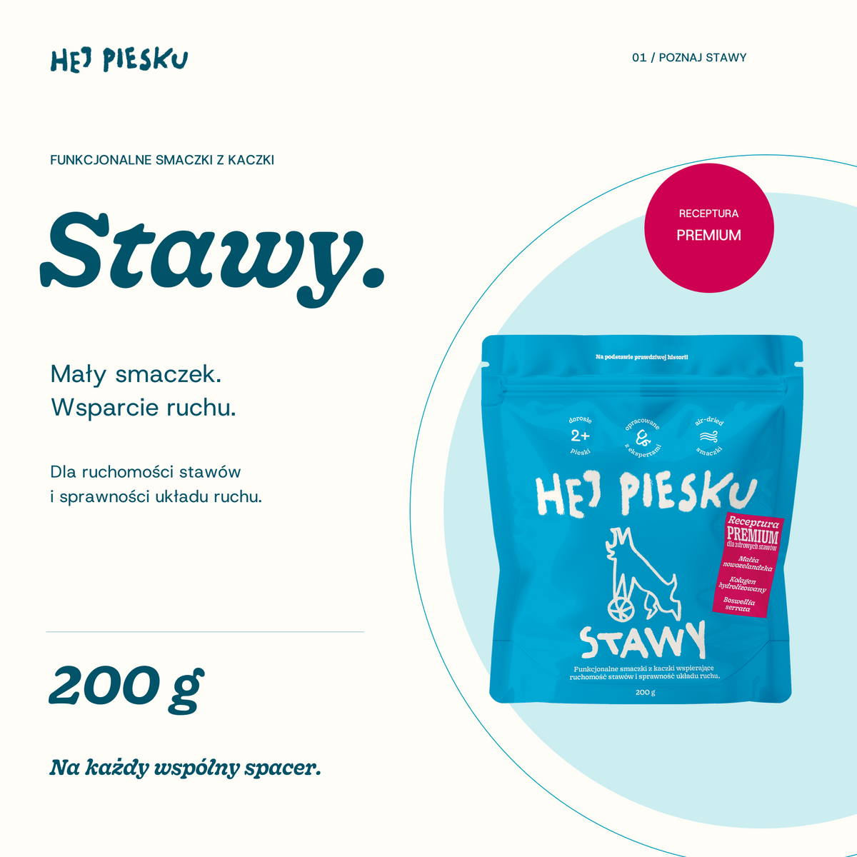Stawy — funkcjonalne smaczki z kaczki, 200 g